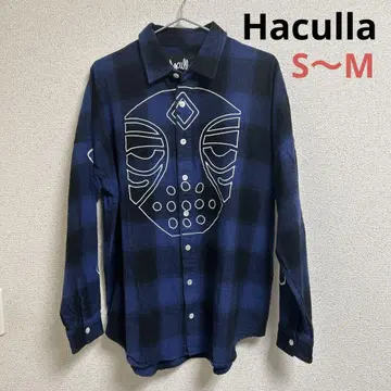 Haculla 하큐라 셔츠 S/P 블루 체크 무늬 면