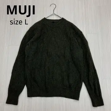 무인양품 MUJI 야크 블렌드 울 하찌 크루넥 니트 스웨터