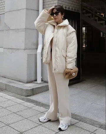 마차트 로하 시어모 코트 베이지