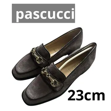새상품 pascucci 파스쿠치 비트 로퍼 스웨이드 브라운 36