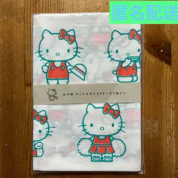 산리오 미즈시마 산리오 캐릭터즈 수건 헬로키티 레어 레트로