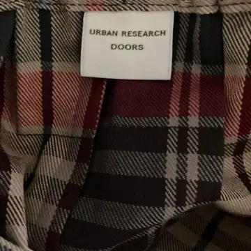 URBAN RESEARCH DOORS 체크 무늬 플리츠 스커트 M