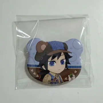 귀멸의 칼날 ufotable 가을 축제 곰 캔뱃지 토미오카 기유