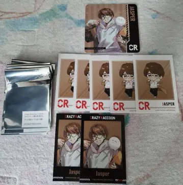 CRAZY RACCOON GIGO JASPER 폴라로이드풍 카드 코스터