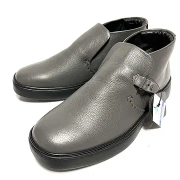 새상품 KANETANI SHOES 가죽 신발 25EEEE 그레이