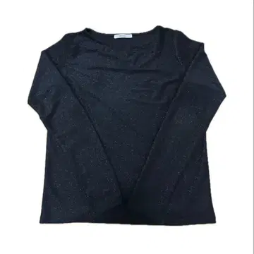 black lame long t-shirt y2k archive 00s