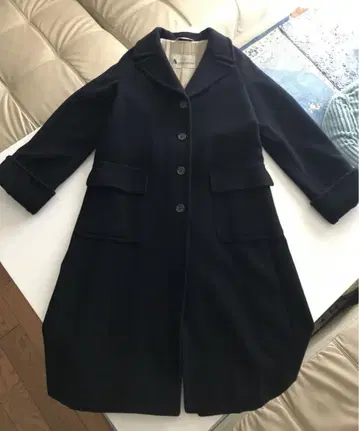 [새상품급] Aquascutum 네이비 롱 코트 M