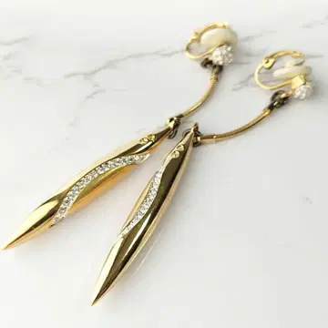 SWAROVSKI 스와로브스키 귀찌 롱 골드 컬러