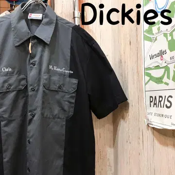 Dickies 디키즈 반팔 워크 셔츠 L 구제 의류 (1845)