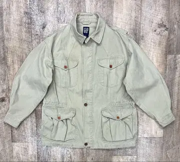 90'S GAP 구택 턱끈 포함 밀리터리 자켓 베이지 레어