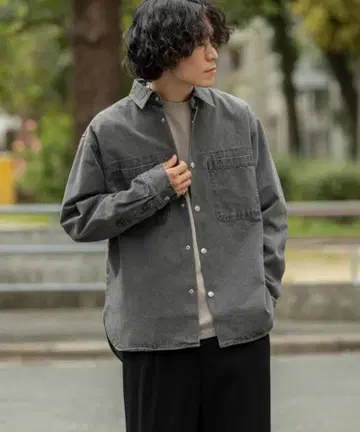 ITEMS URBANRESEARCE 헤비 온스 데님 셔츠 자켓