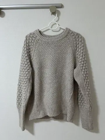 GAP 베이지 긴팔 니트 스웨터 S