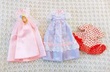 겨울 가격 인하 리카짱 타카라바비짱 옷 갈아입기 의류 드레스 3세트