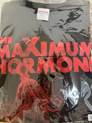 THE MAXIMUM HORMONE 티셔츠 L 사이즈 블랙