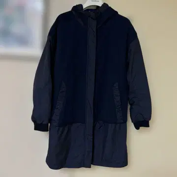 adidas 플리스 나일론 자켓 네이비