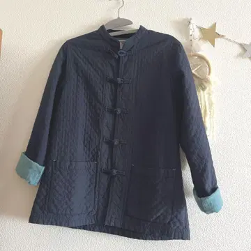 person's 퀼팅 차이나 자켓 파랑 LL