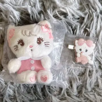mikko 플로키 헤어 클립 봉제 인형 마스코트 무스 가챠