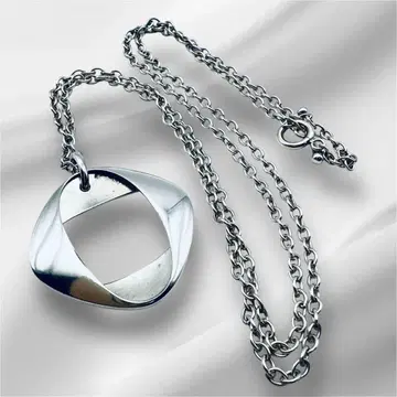 조지 젠슨 190 헤닝 코펠 롱 체인 실버 목걸이