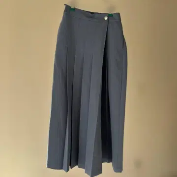 스카이블루 플리츠 랩 팬츠