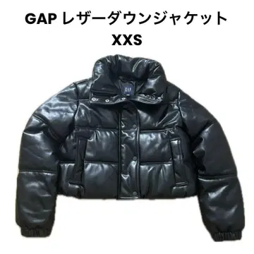 [ GAP ] 가죽 다운 자켓