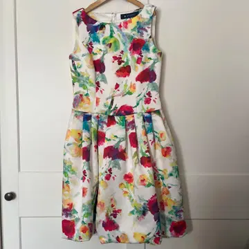 M'S GRACY 플라워 프린트 슬리브리스 원피스 36