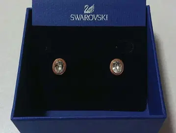 [ Swarovski ] 크리스탈 핑크 골드 귀걸이