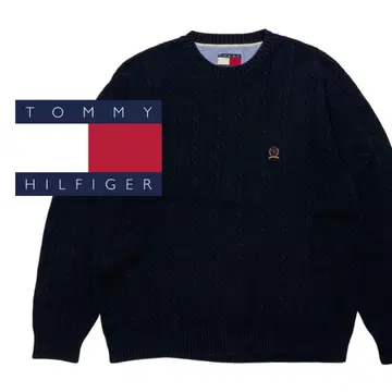 TOMMY HILFIGER 코튼 니트 새상품급 L 사이즈 스웨터