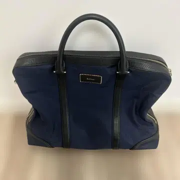 네이비 비즈니스 백 나일론 가죽 Paul Smith