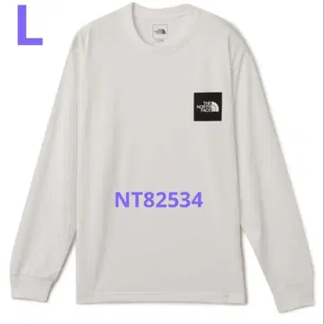 THE NORTH FACE 롱 슬리브 스퀘어 로고 티 L