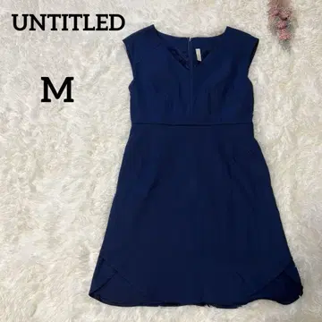 [ 새상품급 ] UNTITLED 네이비 슬리브리스 무릎 기장 원피스