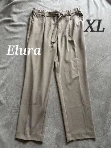 Elura 엘르 엘르 서머 미에 릴랙시 테이퍼드 테이퍼드 팬츠 베이지
