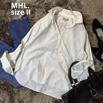 새상품급*MARGARET HOWELL 스트라이프 스키퍼 셔츠 사이즈 M