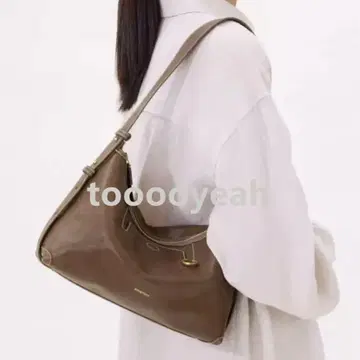 Songmont 브라운 가죽 숄더백