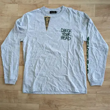 BEASTIE BOYS CHECK YOUR HEAD 롱T 그레이 M