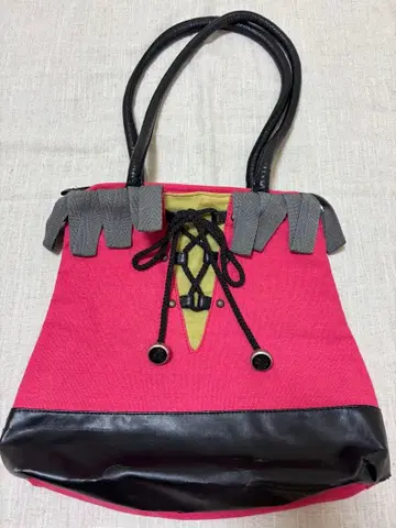 CONCUBINE 핑크 프린지 백