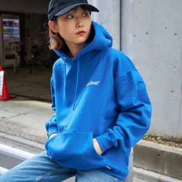 BEN DAVIS (벤데이비스) HEAVY SWEAT HOODIE 블루