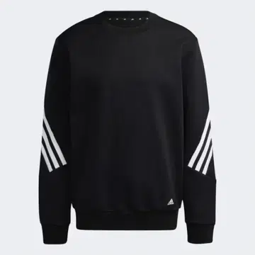 adidas 블랙 맨투맨 3선 라인