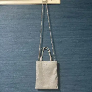 실버 메쉬 숄더백