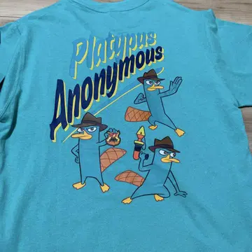 디즈니 카모노하시 페리 PhineasandFERB 반팔 t 셔츠 M