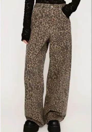 SLY LEOPARD 와이드 레그 PT-D