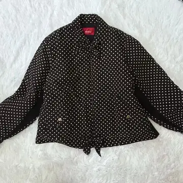 최종 세일 새상품급 핑크하우스 도트 리본 퀼팅 자켓