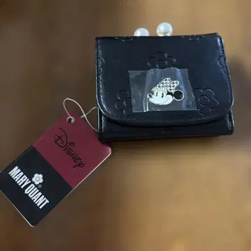 MARY QUANT 디즈니 3단 폴더형 지갑 블랙