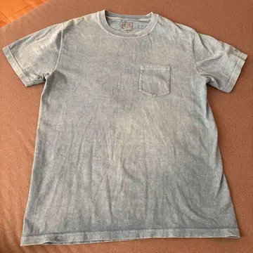 039 laundry 인디고 염색 T셔츠 M 사이즈