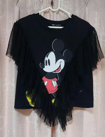 ZARA 미키 반팔 티셔츠 리메이크풍