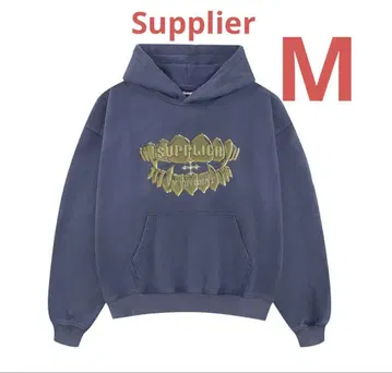 [ 미사용 새상품 ] 서플라이어 후디 워시 블루 M