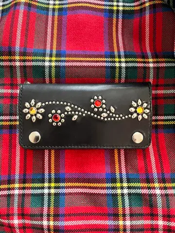 트래커 지갑 M 사이즈 플라워&리프