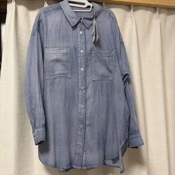 시어 데님 셔츠