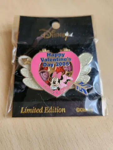 새상품 미키 미니 발렌타인데이 핑 2005년 한정판 미사용