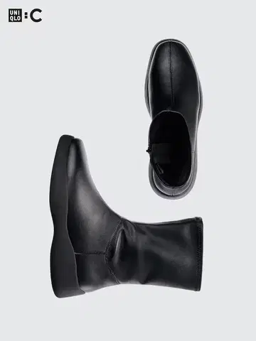 유니클로 블랙 스트레치 숏부츠 24cm