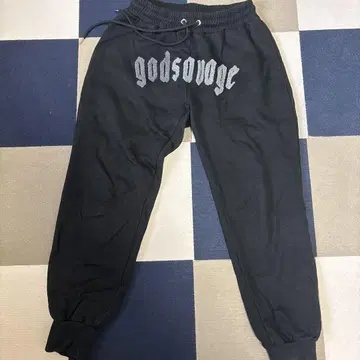 godsvage 블랙 조거 팬츠